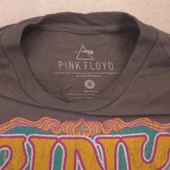 Pink Floyd Band Dark Side Of The Moon Crew Neck T Shirt Mens Size Medium M Gray - Picture 3 of 9